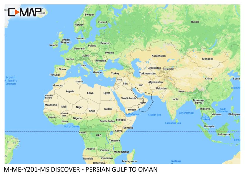 C-MAP DISCOVER - Persian Gulf to Oman - µSD/SD-Karte