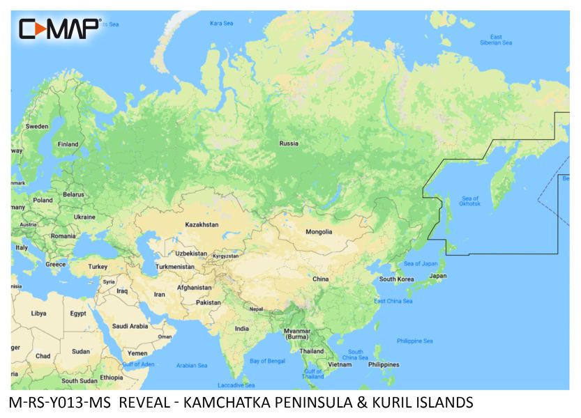 C-MAP REVEAL - Kamchatka Peninsula & Kuril - µSD/SD-Karte