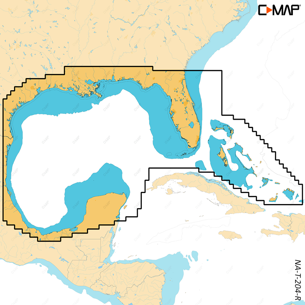 C-MAP REVEAL X - Gulf of Mexico and Bahamas - µSD/SD-Karte