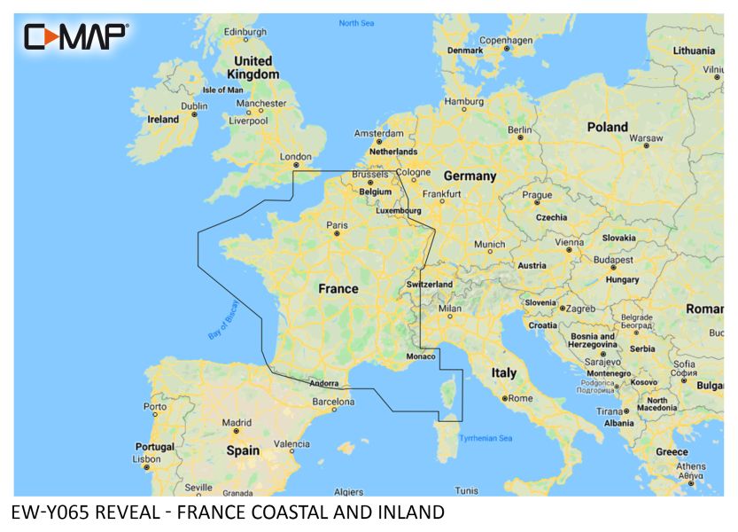 C-MAP REVEAL - France Coastal & Inland - µSD/SD-Karte