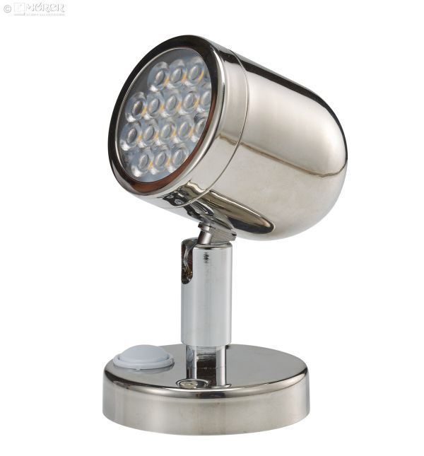 Leseleuchte LED-Strahler, Edelstahl poliert 8-30V