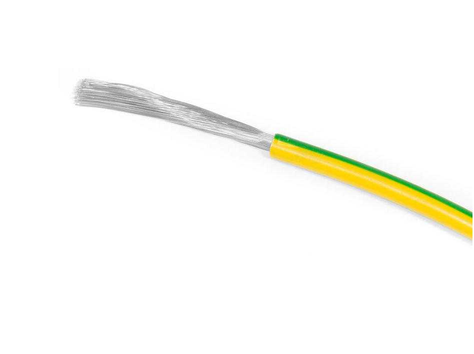 H07V-K - Litze verzinnt - 1 x 0,75 mm², gelb grün - Kabel