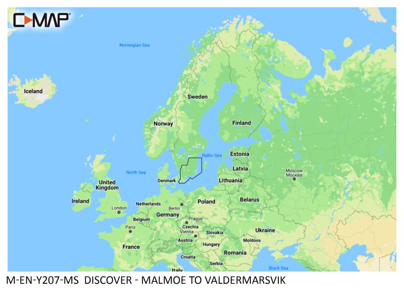 C-MAP DISCOVER - Malmö to Valdermarsvik - µSD/SD-Karte