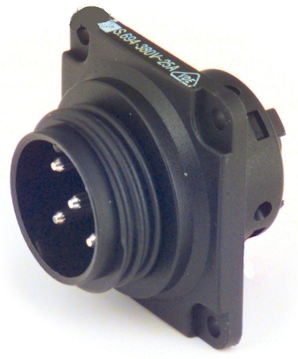 PHILIPPI - RS694 - Flanschstecker, 5-polig, 20 A / 400 V
