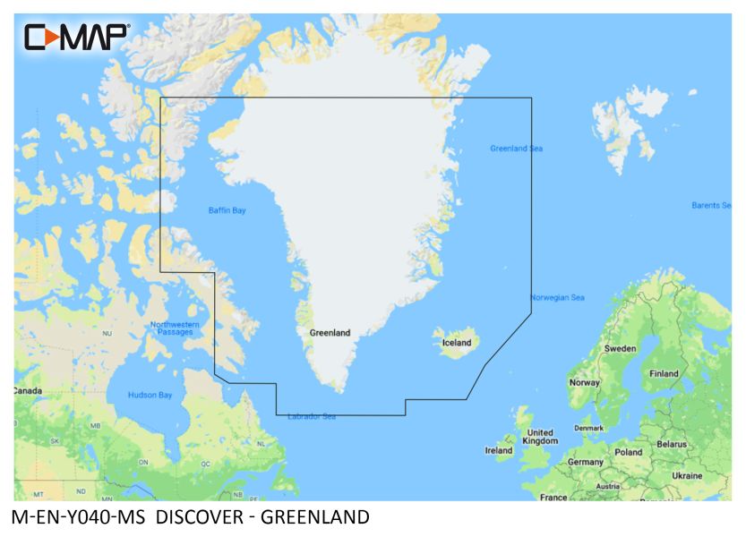 C-MAP DISCOVER - Greenland - µSD/SD-Karte