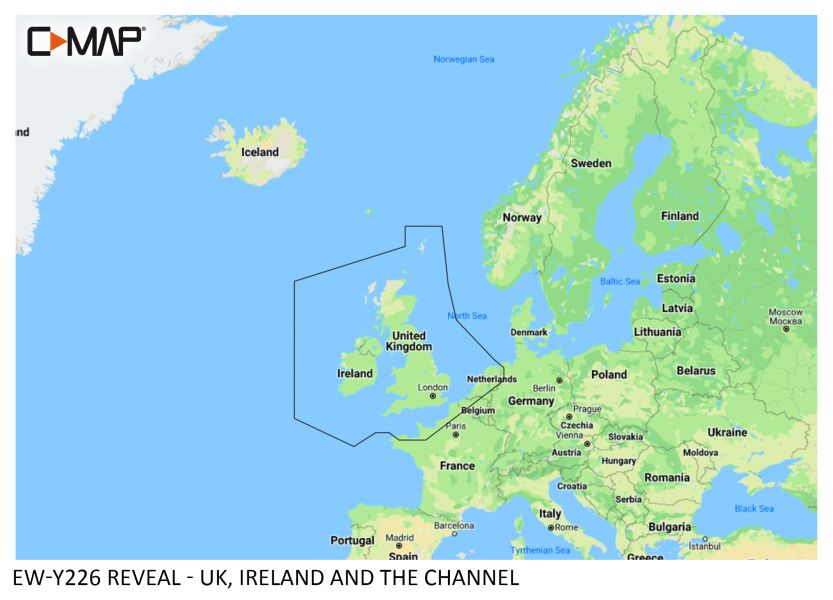 C-MAP REVEAL - United Kingdom - µSD/SD-Karte
