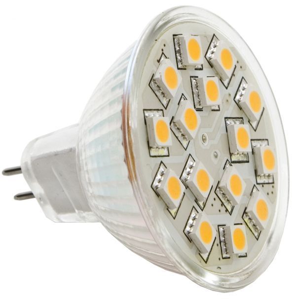 LED-Leuchtmittel Spot mit 15 SMD - GU5.3 Sockel