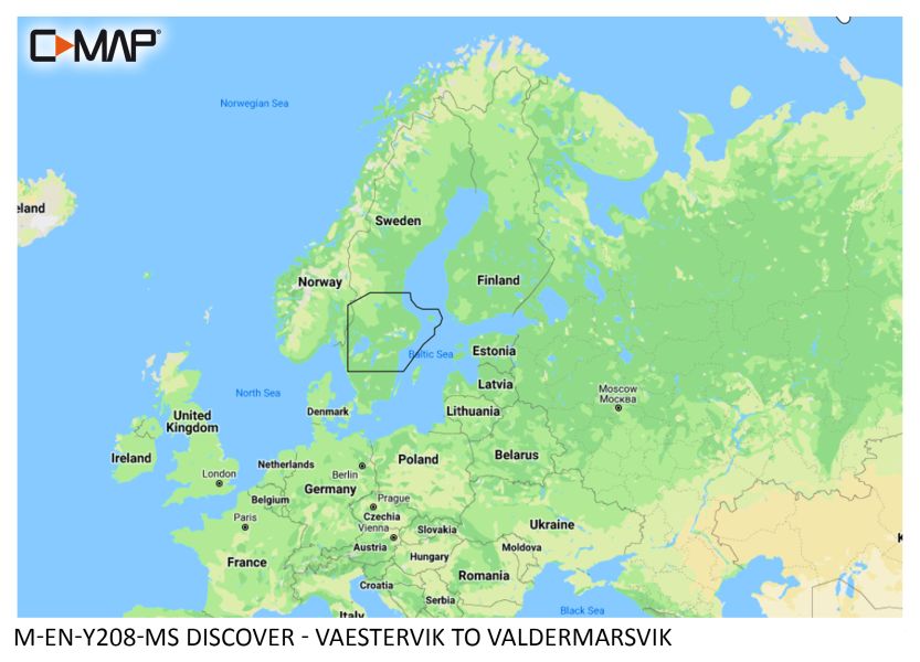 C-MAP DISCOVER - Västervik to Valdermarsvik - µSD/SD-Karte